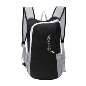 Noblag Waterproof Travel Folding Backpack- Black